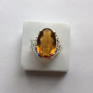 8 CARAT MORGANITE 925(sterling silver) RING